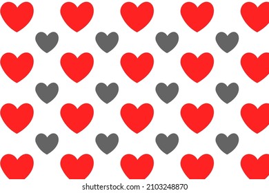 Abstrakter Herz-Emoji-Muster-Hintergrund