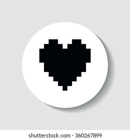Abstract heart icon.