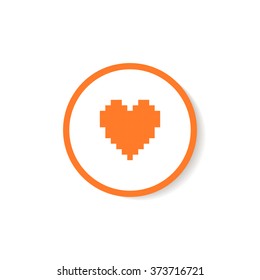 Abstract heart icon.