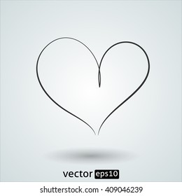 Abstract heart icon. 