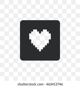 Abstract heart icon.