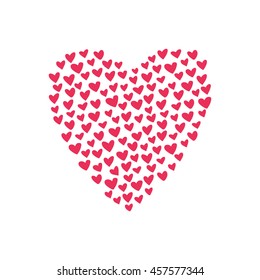 Abstract heart icon, design element. Vector illustration.