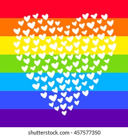 Abstract heart icon, design element. Vector illustration.