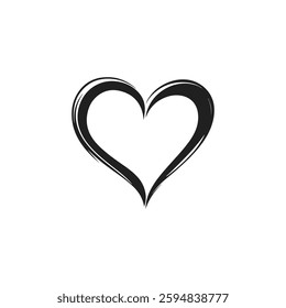 Abstract Heart Icon A Unique and Artistic Representation of Love