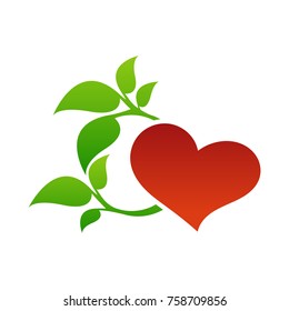 Abstract heart icon. Valentine's day.

