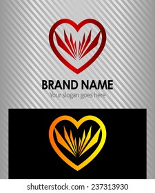 Abstract heart logo