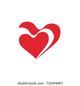 Abstract Heart Logo Concept