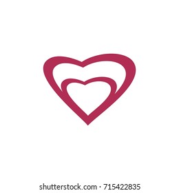 Abstract Heart Logo Template