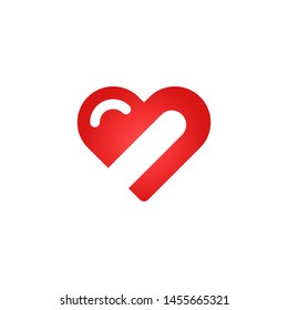Abstract heart logo template vector icon design