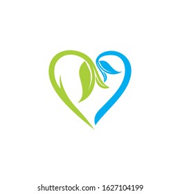 Abstract heart love logo Vector template