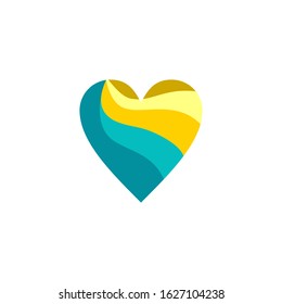 Abstract heart love logo Vector template
