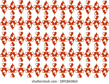 abstract heart pattern and background vector illustration - Happy Valentine's Day card