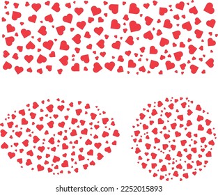 Patrón del corazón abstracto. patrón cardíaco diario de San Valentín. 