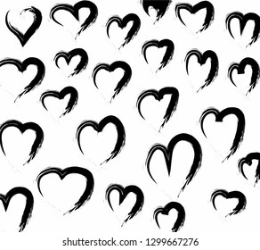 Abstract heart pattern. Vector illustration