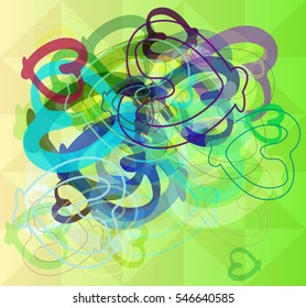 abstract heart at place, info over class plan