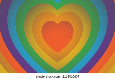 abstract heart pride month colorful rainbow background design for LGBTQ love  pride love  gay  lesbian  bisexual celebration  Wavy pride month flag colorful ocean Papercut Background  LGBT abstract 