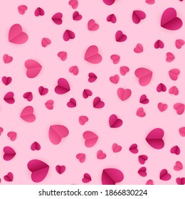 Abstract Heart Seamless Pattern Background. Vector Illustration EPS10
