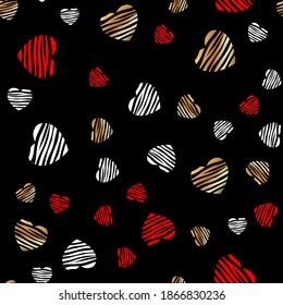 Abstract Heart Seamless Pattern Background. Vector Illustration EPS10