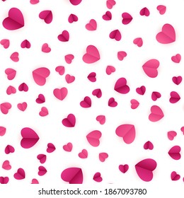 Abstract Heart Seamless Pattern Background. Vector Illustration EPS10