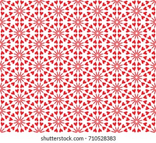 abstract heart seamless pattern. valentine's background