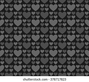 Abstract heart seamless pattern. Vector Illustration of a Valentines Day card. Can be used for wallpaper, cover fills, web page background, surface textures. EPS10 vector illustration.