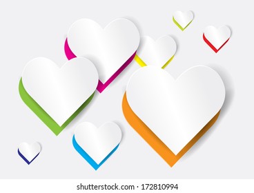 Abstract heart shape - vector illustration