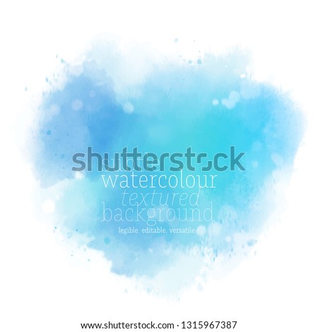 Blue heart abstract