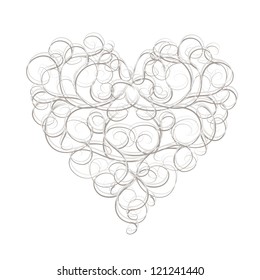 Abstract heart shape for your design