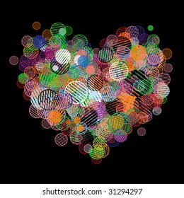 Abstract heart shape for your design
