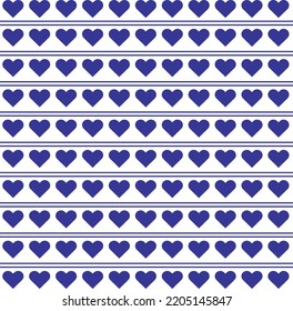 Abstract Heart Shaped And blue Stripes Lined Vector Background Vector heart shaped fabric
