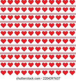 Abstract Heart Shaped And Red Stripes Lined Vector Background Vector heart shaped fabric
