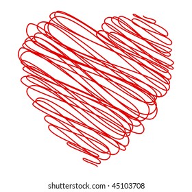 Scribble Heart Images, Stock Photos & Vectors | Shutterstock