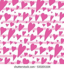 Abstract  heart striped pattern