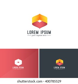 Abstract Heart Symbol, Business Id Icon Design, Logo, Sign or Symbol Template