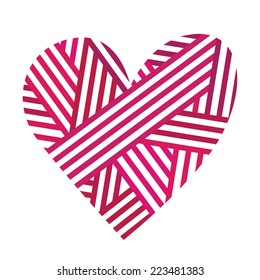 Abstract heart. Symbol. Valentines Day. Wedding. Mothers day. Vector illustration,.