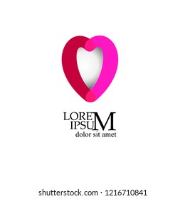 Abstract heart symbol. Vector
