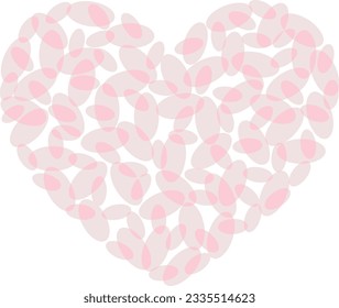 Resumen de la ilustración vectorial de la plantilla cardíaca. Elemento de diseño para tarjetas de felicitación o de vacaciones. Día de San Valentín.