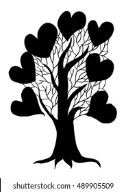 abstract heart tree
