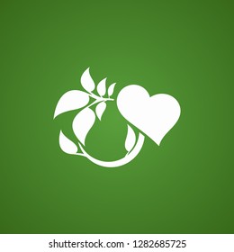 Abstract heart tree concept.