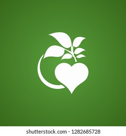 Abstract heart tree concept.