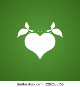 Abstract heart tree concept.