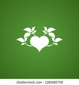 Abstract heart tree concept.