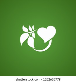 Abstract heart tree concept.