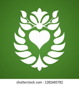 Abstract heart tree concept.