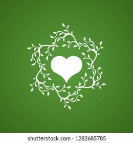 Abstract heart tree concept.