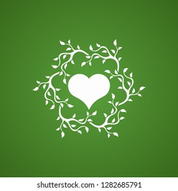 Abstract heart tree concept.