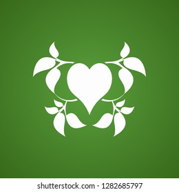 Abstract heart tree concept.