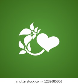 Abstract heart tree concept.