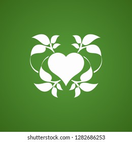 Abstract heart tree concept.