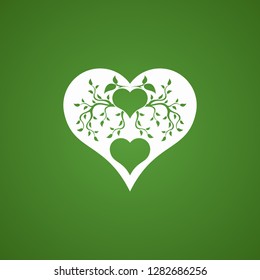 Abstract heart tree concept.